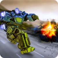 Iron Robot Run Battle Fight