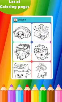 Coloring Pages for Shopkins Screen Shot 3