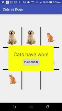 Cats vs Dogs (Tic-Tac-Toe) Screen Shot 3
