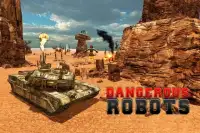 Tank Vs Robots: Real Tank War Screen Shot 1
