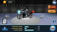 سباق السيارات - Moto Racing 3D Screen Shot 0