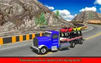 transporter truk: mobil sport Screen Shot 7