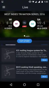 Live Cricket Score Screen Shot 5