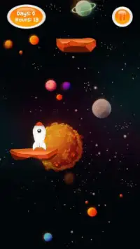 ألعاب الفضاء - لعبة القفز Screen Shot 0