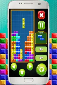 Classic Bricks Tetris Screen Shot 1