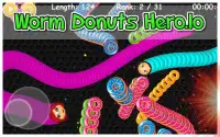 Worm Eats Donuts Hero- Snake Slither Hero Zone Screen Shot 0
