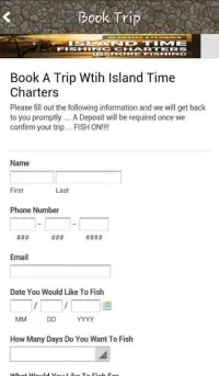 Island Time fishing Charters Screen Shot 0