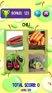 Learn Fruits And Vegetables Screen Shot 1