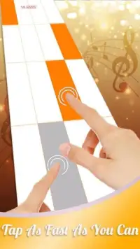 Orange Piano Tiles Screen Shot 0