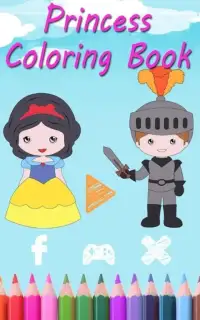 Princess Coloring Book 4 Kids Screen Shot 5