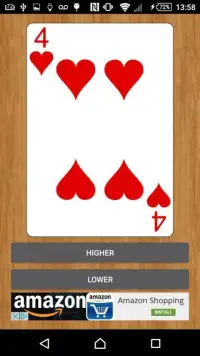 Higher Or Lower? Screen Shot 2