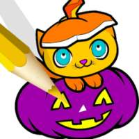Halloween Book Coloring Pages