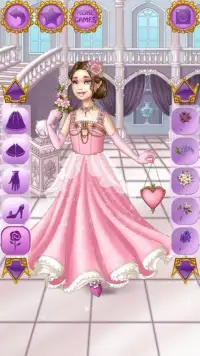 Милые принцессы Игры одевалки Screen Shot 0