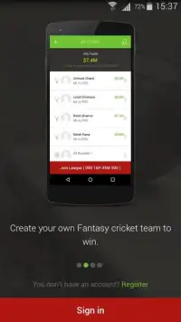 MeriTeam - Fantasy Cricket App Screen Shot 1