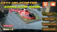 City Helicopter Simulator Game Screen Shot 4