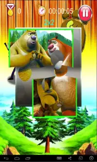 Boonie Bears Stories Shaven Head Qiang Theme Puzzle Screen Shot 3
