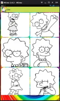 Coloring Game For The Simpsons Screen Shot 1