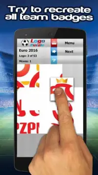 Euro 2016 game: Logo Puzzle Screen Shot 1