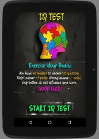 IQ Test - Free Screen Shot 1