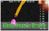 Worm Eats Donuts Hero- Snake Slither Hero Zone Screen Shot 3