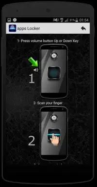 Fingerprint app Lock simulated Screen Shot 0