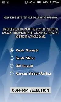 Easy NBA Quiz Screen Shot 1