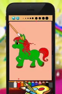 kuda unicorn buku mewarnai Screen Shot 2