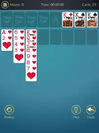 FreeCell Solitaire - card game Screen Shot 2