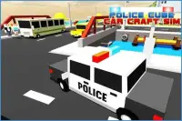 Police Car Craft Cube 3D Sims Screen Shot 12