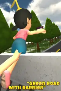Anime Girl Fly Surfers 3D Screen Shot 0