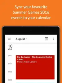 Rio Calendar 2016 (RioCal) Screen Shot 9
