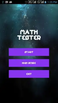 Math Tester Screen Shot 2