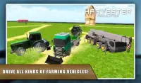 القش مزرعة شاحنة سجلات سائق 3D Screen Shot 1