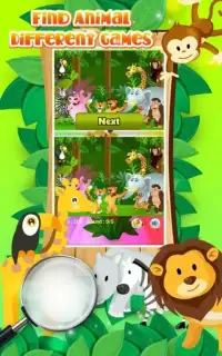 Find Animal Different Games Screen Shot 3