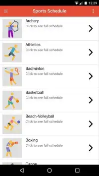Rio 2016 Olympics Schedule Screen Shot 3