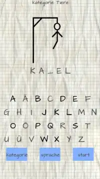 Hangman Free (German) Screen Shot 2