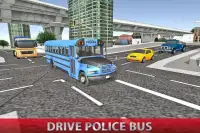 Полиция автобус crime город Screen Shot 18