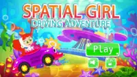 Spatial Girl Driving Adventure Screen Shot 0