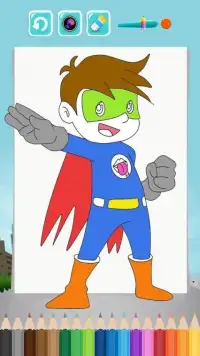 Heroes Coloring Pages for Kids Screen Shot 2