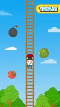 Pixel Flappy Man Climbing Screen Shot 2