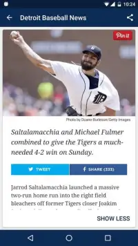 Detroit Baseball News Screen Shot 9