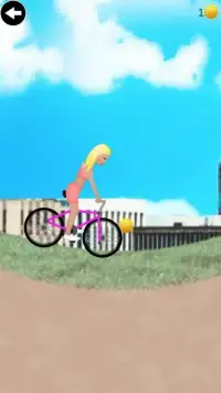 девушка велосипед восхождение Screen Shot 2