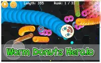 Worm Eats Donuts Hero- Snake Slither Hero Zone Screen Shot 2