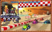 Kart Racing Simulation 3D 2016 Screen Shot 5