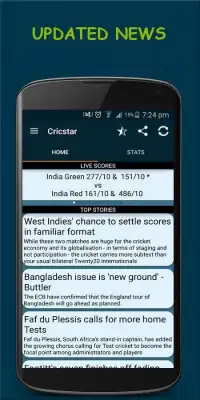 CRICSTAR Live Cricket Screen Shot 4