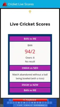T20 Cricket Live Scores Screen Shot 1
