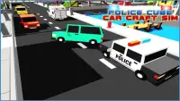Police Car Craft Cube 3D Sims Screen Shot 1