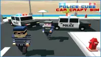 Police Car Craft Cube 3D Sims Screen Shot 4