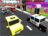 Police Car Craft Cube 3D Sims Screen Shot 5