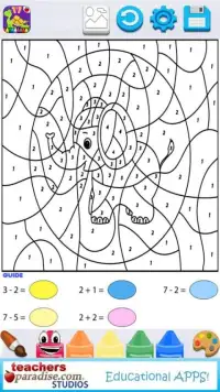 Kids Math Paint by Number Game Screen Shot 9